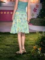 Floral Twist  Top & Skirt Set