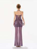 Rhinestone Halter Mermaid Dress
