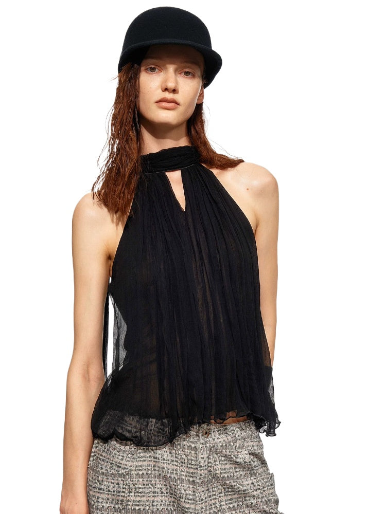 Halter Chiffon Top