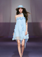 Floral Strapless Mini Dress