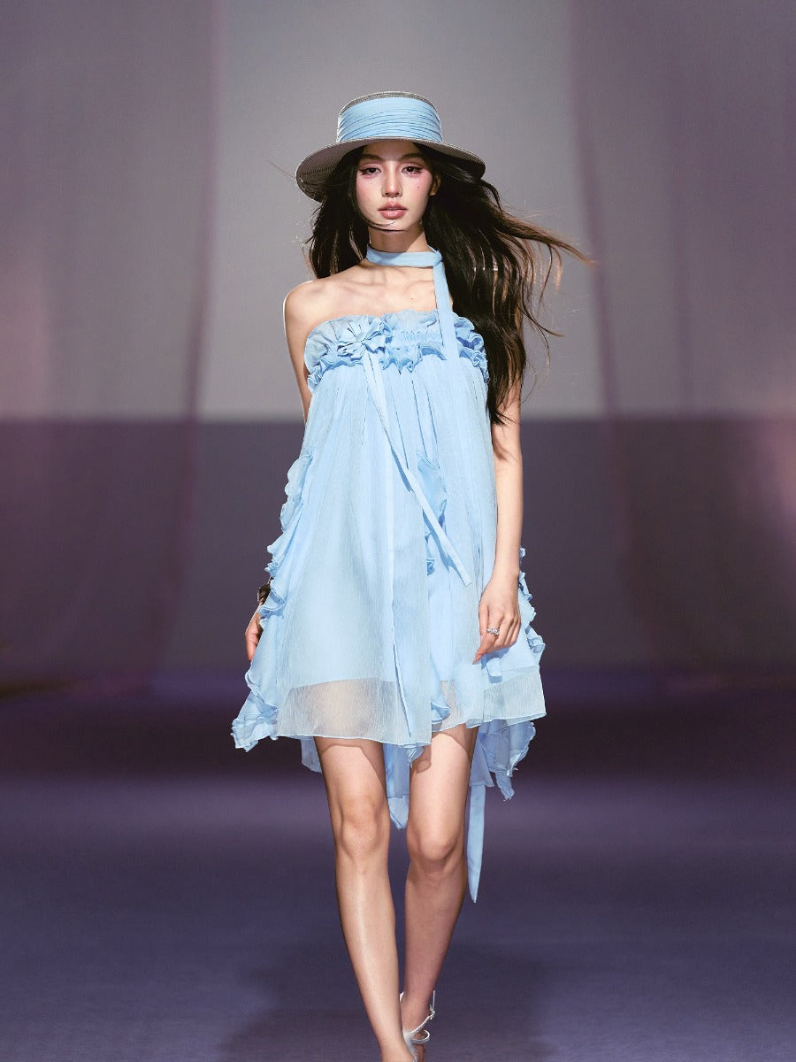 Floral Strapless Mini Dress