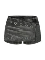 Punk Illusion Denim Shorts