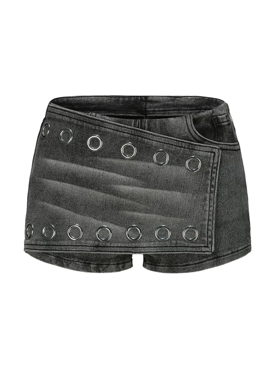 Punk Illusion Denim Shorts