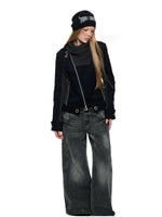 Vintage Patchwork Cropped Jacket