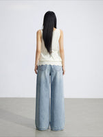 Drawstring Knit Vest