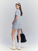 Plaid Shirt Skirt Set
