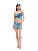 Equestrian Denim Corset