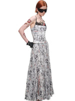 Newspaper Lace Corset Top