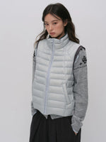Contrast Quilted Down Vest