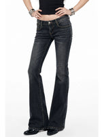 Y2K Low Rise Gradient Flare Jeans