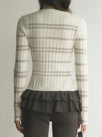 Striped Knit Cardigan