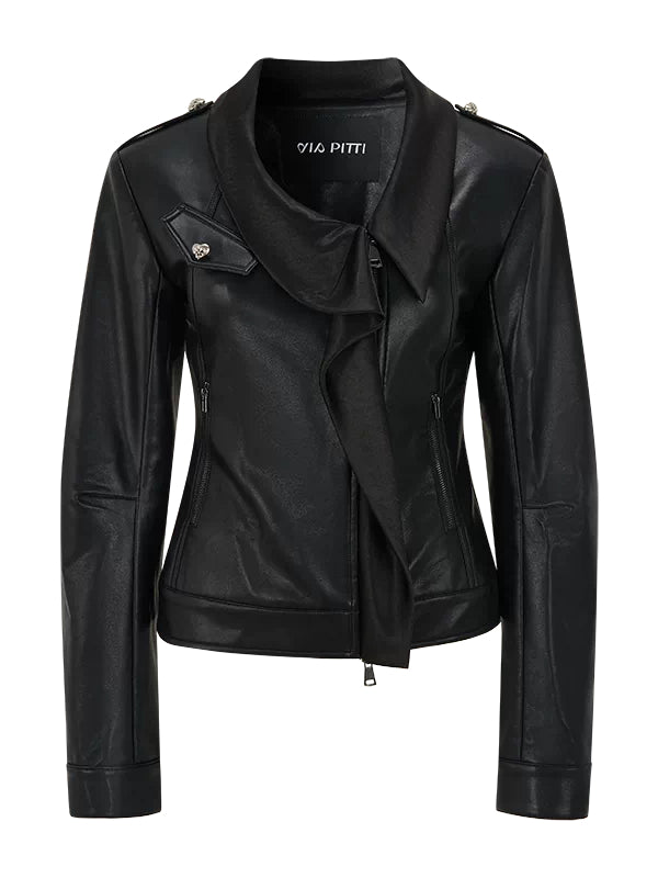 Asymmetric PU Moto Jacket