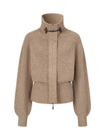 Oversized Toggle Collar Waffle Cardigan