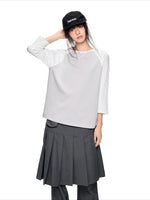 Contrast Stripe Dot Tee