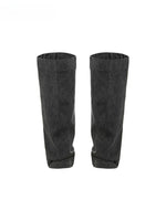 Low-Rise Zip Flare Jeans