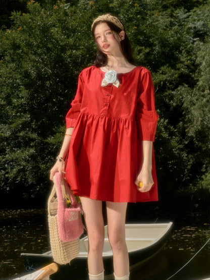 Cherry Babydoll Dress