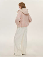Hooded Fleece Down Vest Two-Piece Set