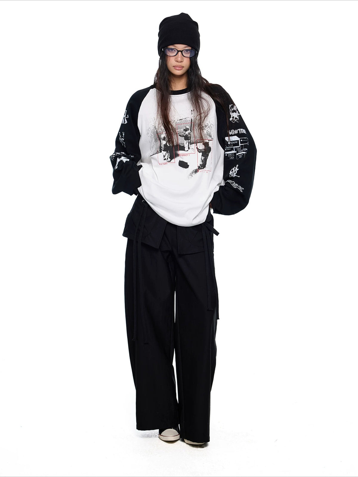 Drawstring Wide Leg Pants