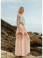 Laguna Lace Halter Maxi Dress