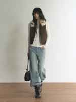 Reversible Polka Dot Fleece Vest