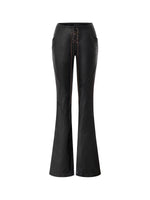 Coated Medici Waxed Flare Pants