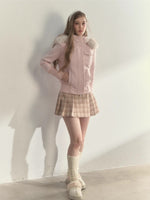 “Oxford Autumn” Wool-Collar Padded Jacket