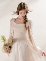 Lace Knit Cardigan Set