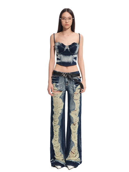 Volcano Distressed Denim Jeans