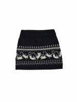 Fair Isle Jacquard Knit Cardigan & Skirt Set