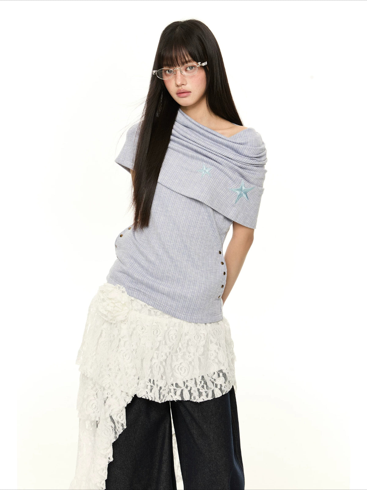 Off Shoulder Knit Top