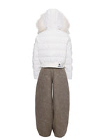 Fur Collar Hooded Cropped Down