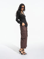 Detachable Strap Cargo Pants