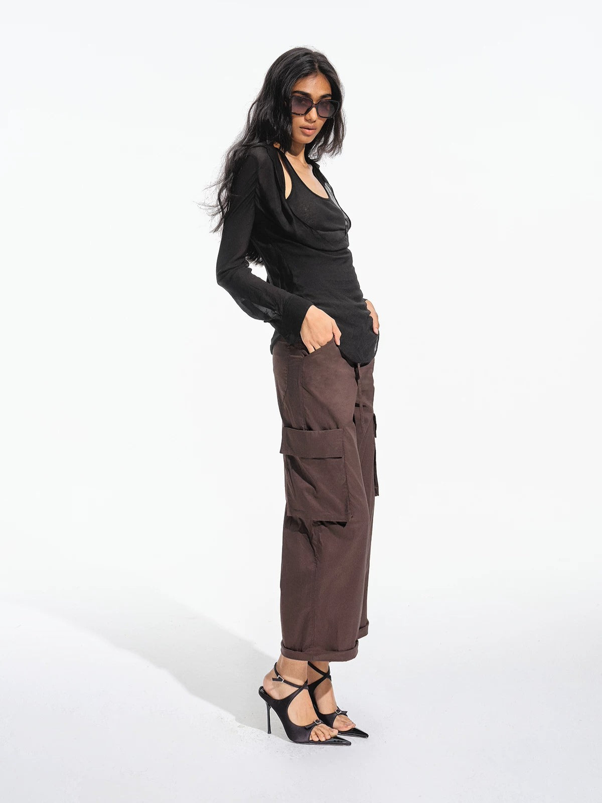 Detachable Strap Cargo Pants