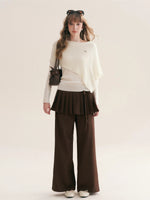 Asymmetric Cape Knit Top