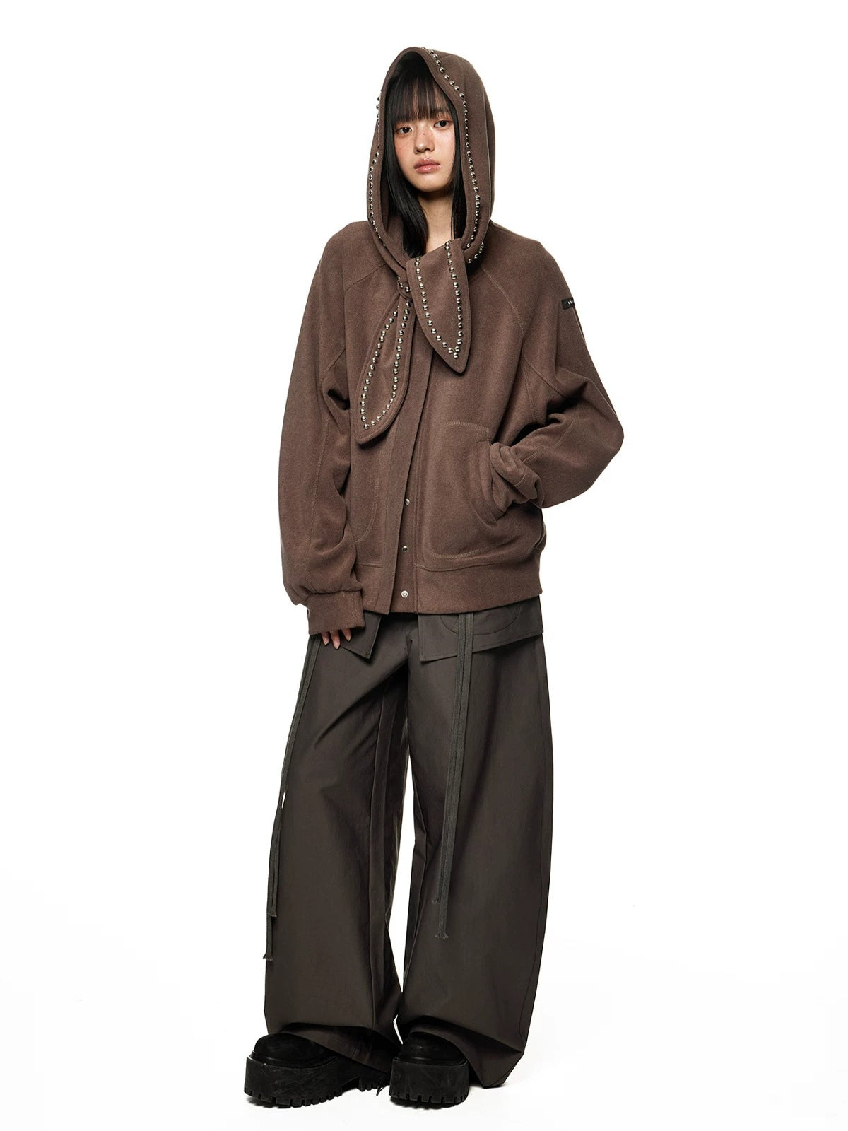 Rabbit Ear Rivet Hoodie