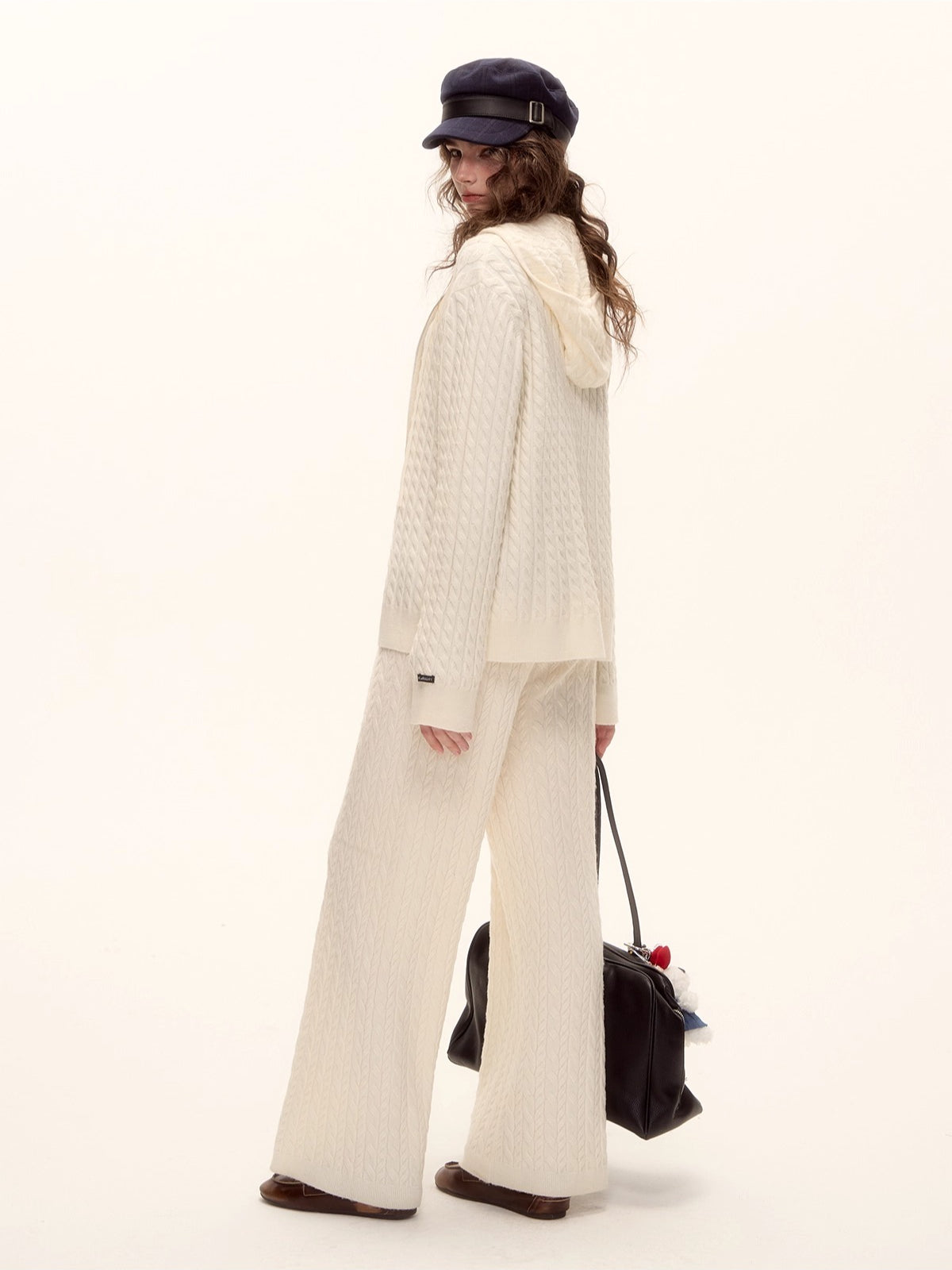 Cable Zip Hoodie Pants Set