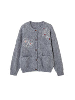"Birds & Butterflies" Embroidered Cardigan