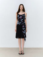 Ink Bloom Tie Strap Dress