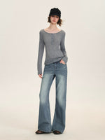 Vintage Washed Low Rise Jeans