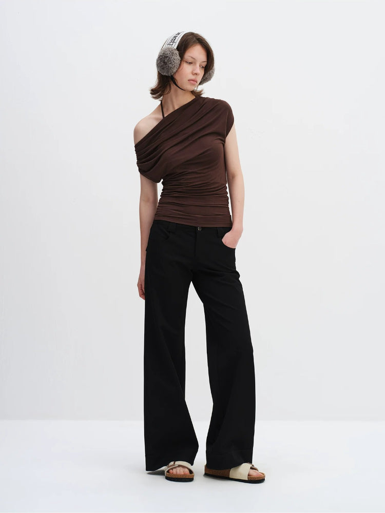 Low Waist Wide-leg Pants