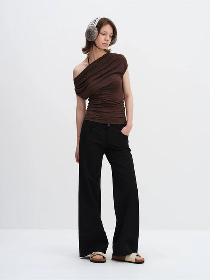 Low Waist Wide-leg Pants