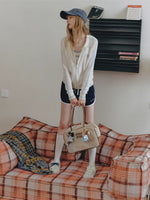 Wool Knit Zip Cardigan
