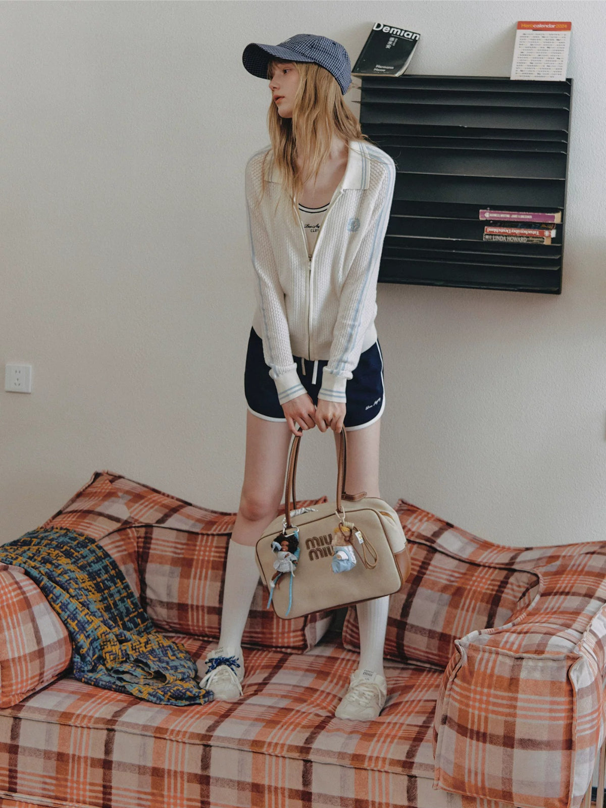 Wool Knit Zip Cardigan