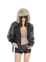 Patchwork Faux Fur Coat