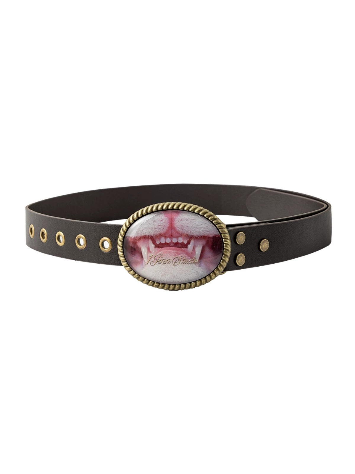 Vintage Cat Resin Buckle Belt