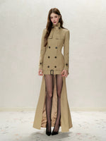 Detachable Tail Trench Coat