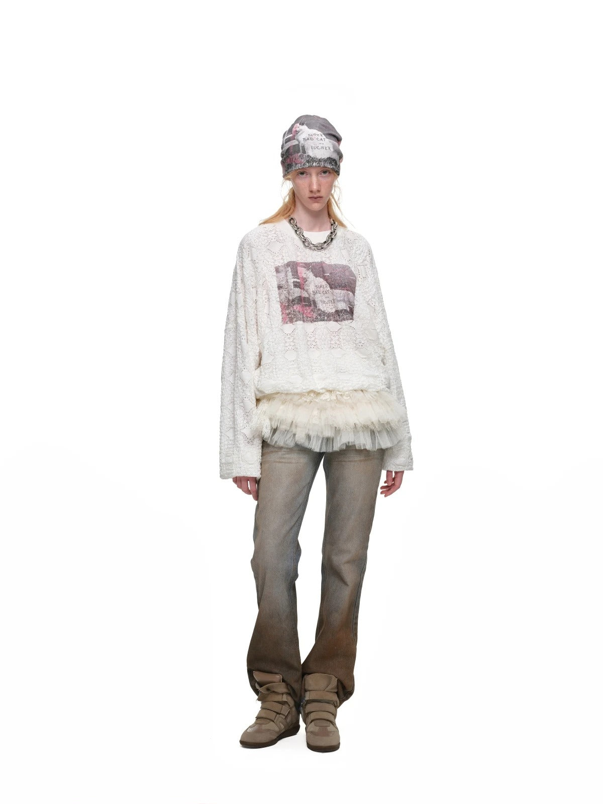 Vintage Gradient Mud Dyed Jeans