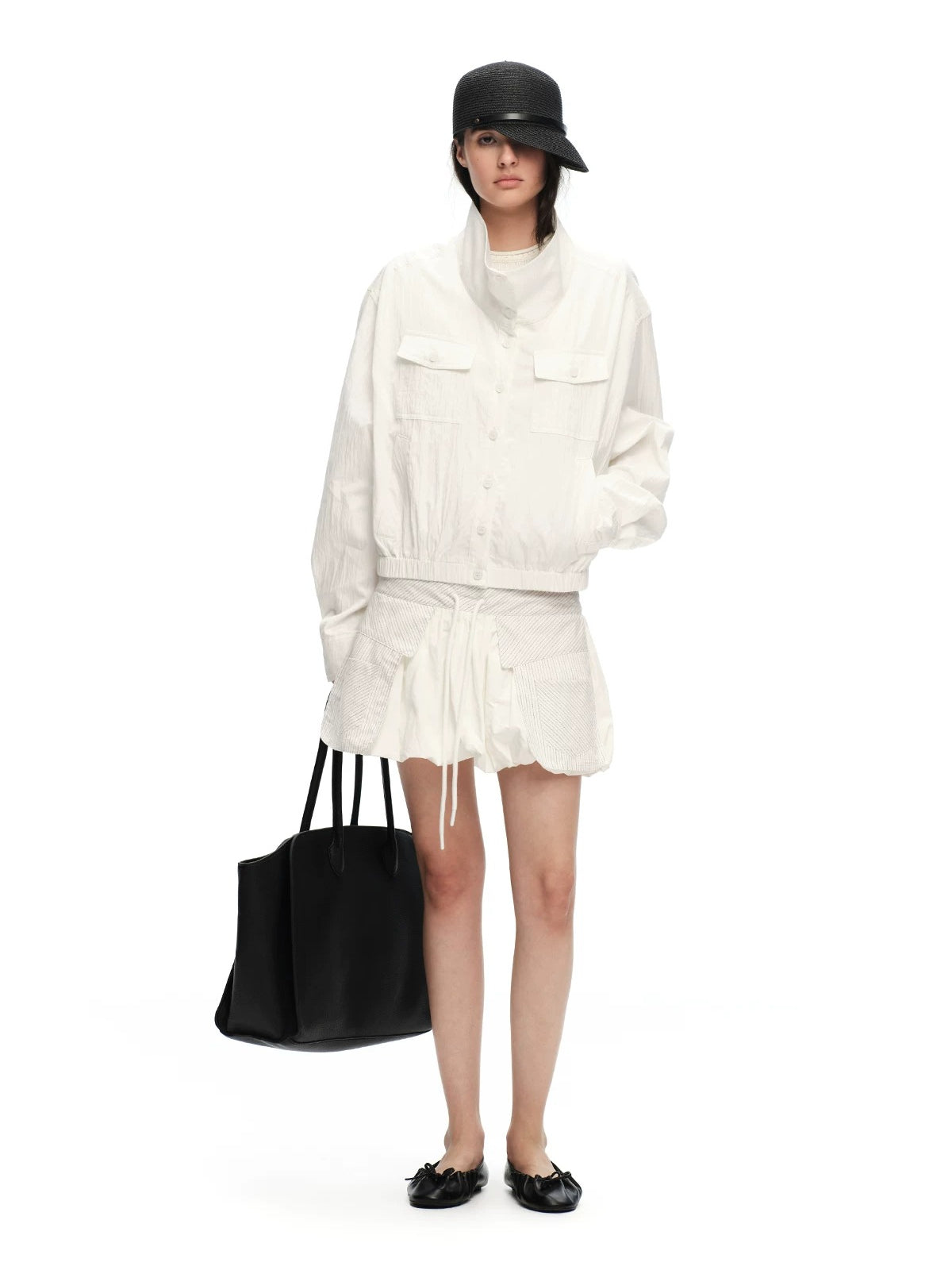 Lyocell Stand Collar Jacket
