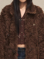 Vintage Faux Fur Toggle Coat