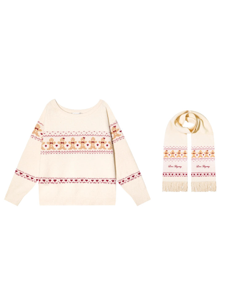 Fair Isle Gingerbread Sweater Set